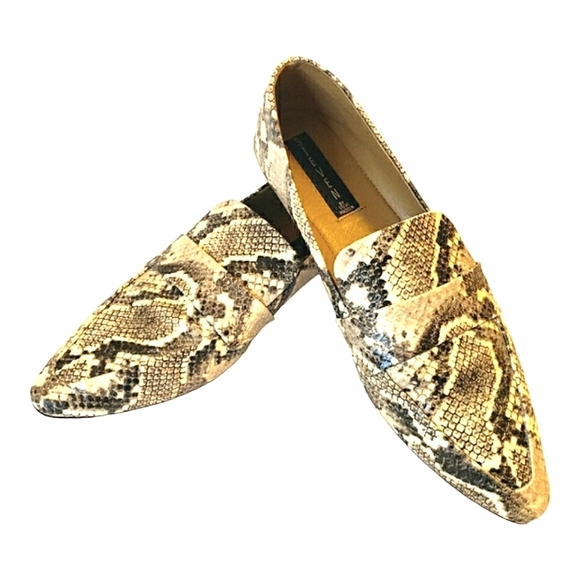 Steve Madden Hollie Loafer Pointed Toe Snake Embossed Women's Size 10 - Picture 7 of 7